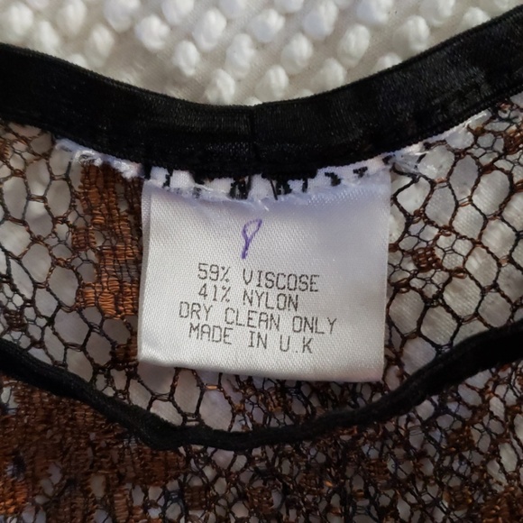 Vintage Fishnet and lace top. 80s/90s - Picture 4 of 5
